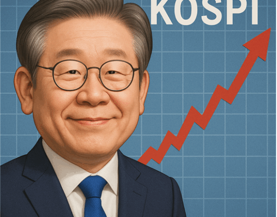 AI로 만든 이재명 대통령과 KOSPI 관련 사진 / 뤼튼(AI) 제공
