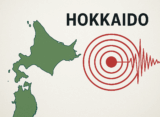 AI로 만든 홋카이도의 지도와 지진의 신호 그림 / ChatGPT(AI) 제공