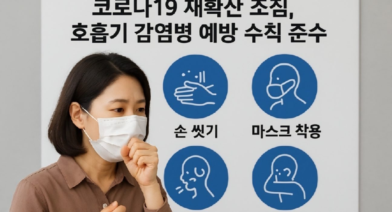 호흡기 감염병 예방 수칙 준수와 관련된 그림 사진 / ChatGPT(AI) 제공