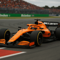 AI로 만든 오스카 피아스트리 선수가 F1 네덜란드 그랑프리에서 F1 차량을 운전하는 모습 / ChatGPT(AI) 제공