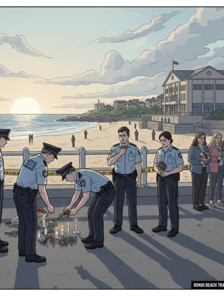 AI로 만든 시드니 본다이 비치 총기 난사 사건 관련 사진 / Gemini(AI) 제공