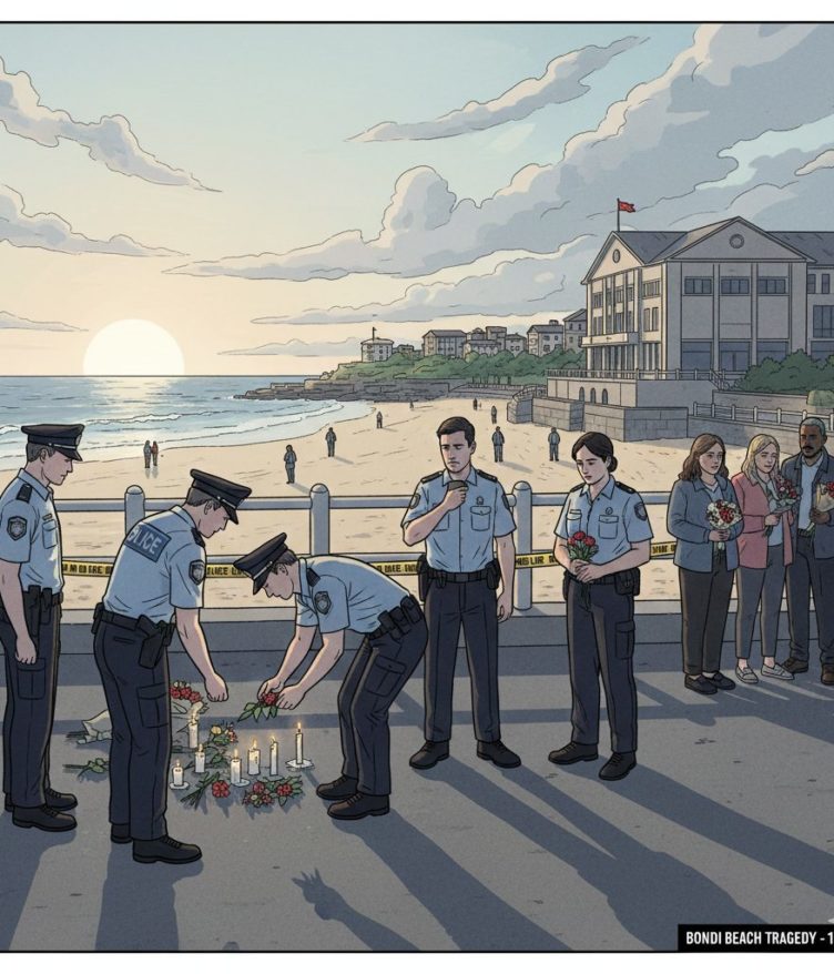 AI로 만든 시드니 본다이 비치 총기 난사 사건 관련 사진 / Gemini(AI) 제공