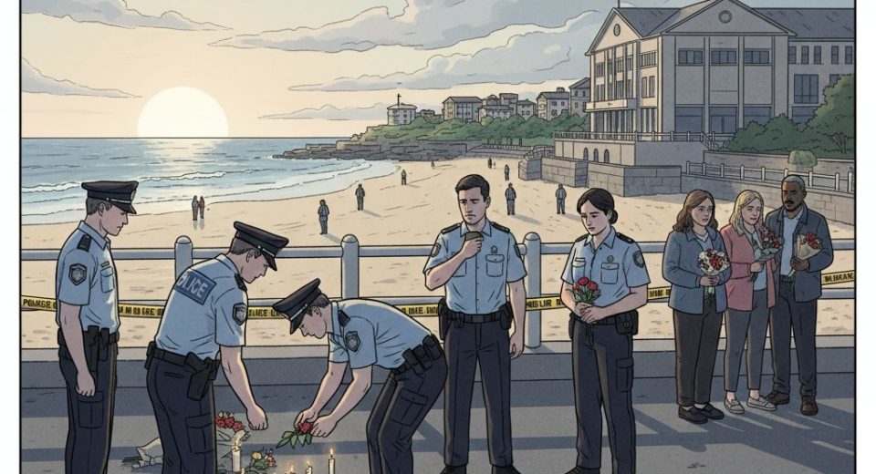 AI로 만든 시드니 본다이 비치 총기 난사 사건 관련 사진 / Gemini(AI) 제공