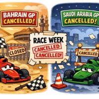 AI로 만든 바레인 그랑프리와 사우디아라비아 그랑프리가 취소된 모습 / ChatGPT(AI) 제공
