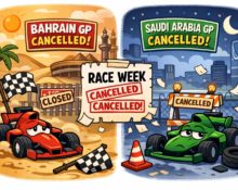 AI로 만든 바레인 그랑프리와 사우디아라비아 그랑프리가 취소된 모습 / ChatGPT(AI) 제공