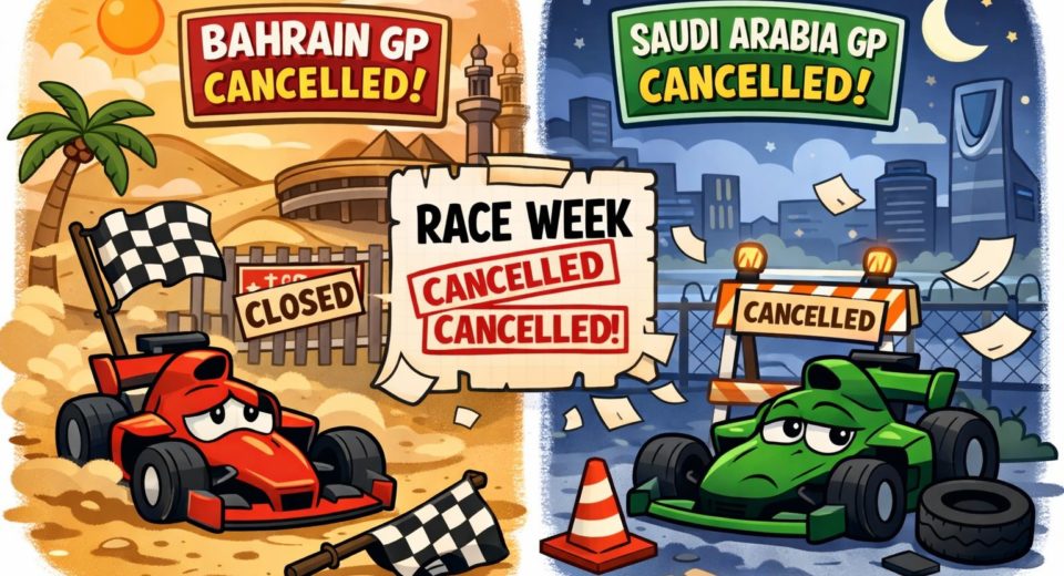AI로 만든 바레인 그랑프리와 사우디아라비아 그랑프리가 취소된 모습 / ChatGPT(AI) 제공