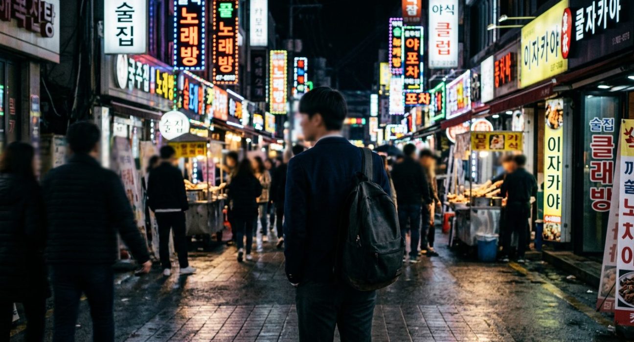 AI로 만든 가출 청소년이 밤에 길거리를 떠돌아다니는 사진 / Adobe Firefly(AI) 제공