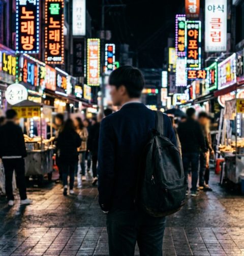 AI로 만든 가출 청소년이 밤에 길거리를 떠돌아다니는 사진 / Adobe Firefly(AI) 제공