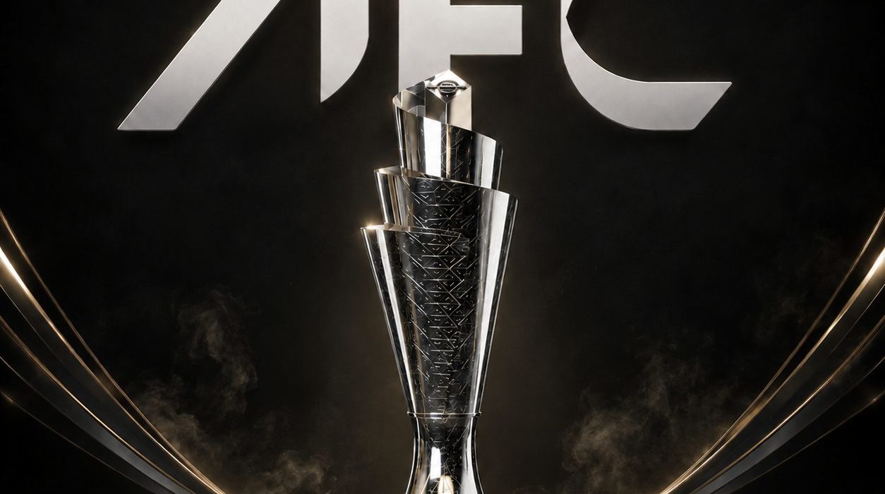AI로 만든 AFC(아시아 축구 연맹) 로고와 UEFA(유럽 축구 연맹) 네이션스 리그 우승 트로피 그림 / ChatGPT(AI) 제공