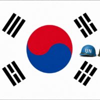 AI로 만든 태극기와 국군과 UN군의 군용 헬멧 그림 / ChatGPT(AI) 제공
