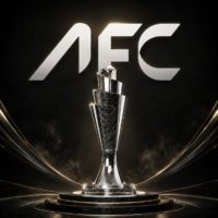 AI로 만든 AFC(아시아 축구 연맹) 로고와 UEFA(유럽 축구 연맹) 네이션스 리그 우승 트로피 그림 / ChatGPT(AI) 제공