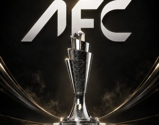 AI로 만든 AFC(아시아 축구 연맹) 로고와 UEFA(유럽 축구 연맹) 네이션스 리그 우승 트로피 그림 / ChatGPT(AI) 제공